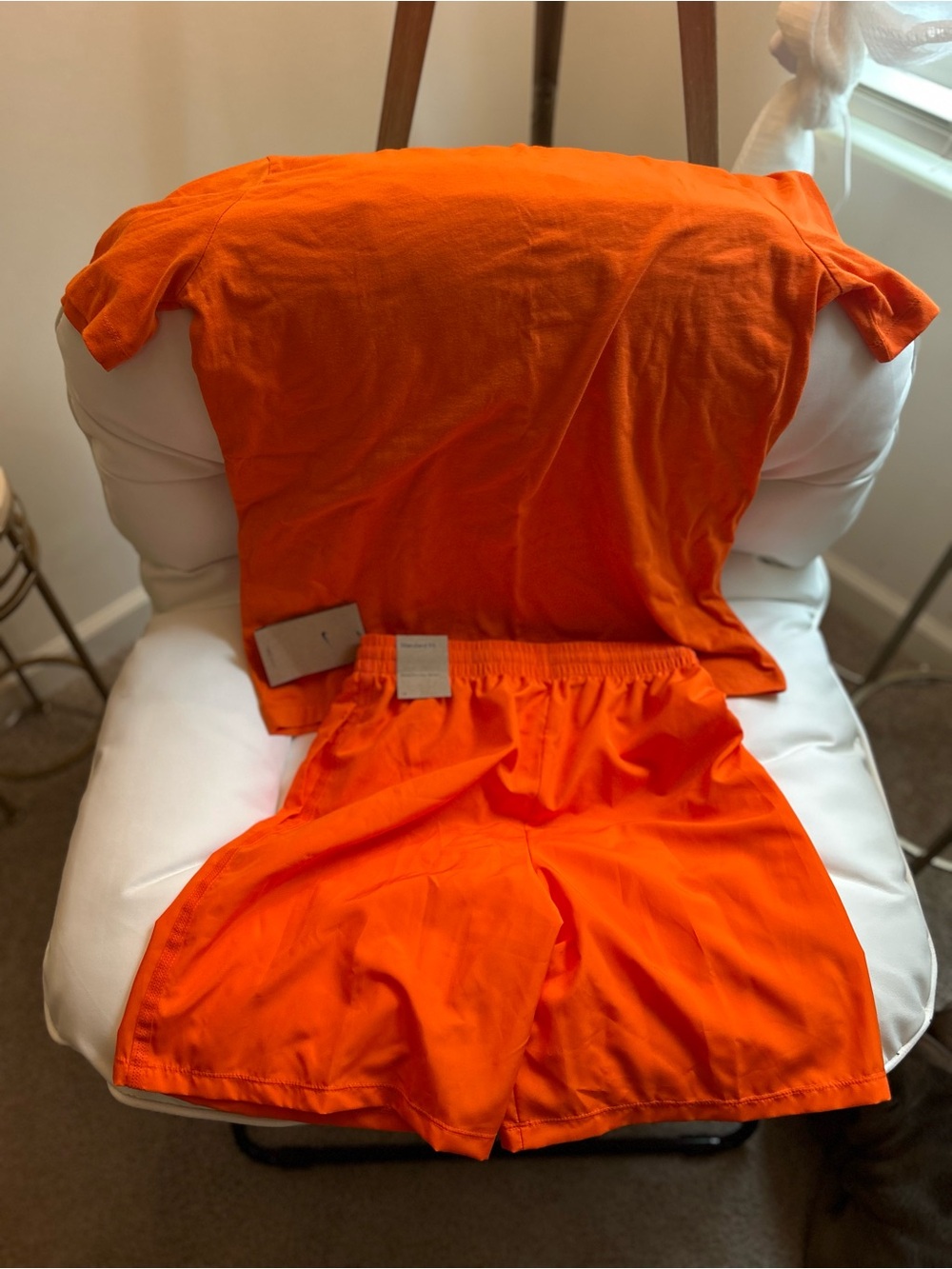 Nike Kids Matching Set Orange Tee and Shorts